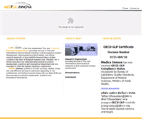 Tablet Screenshot of medicainnova.com